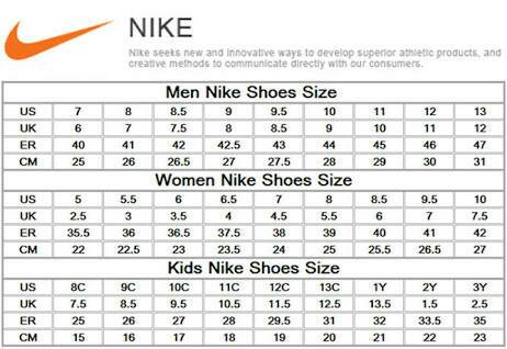 nike jordan size